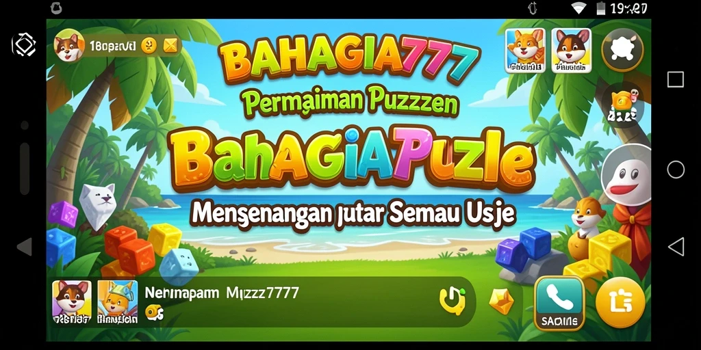 Tampilan gameplay menarik dari BAHAGIA777 yang menguji logika dan kreativitas.