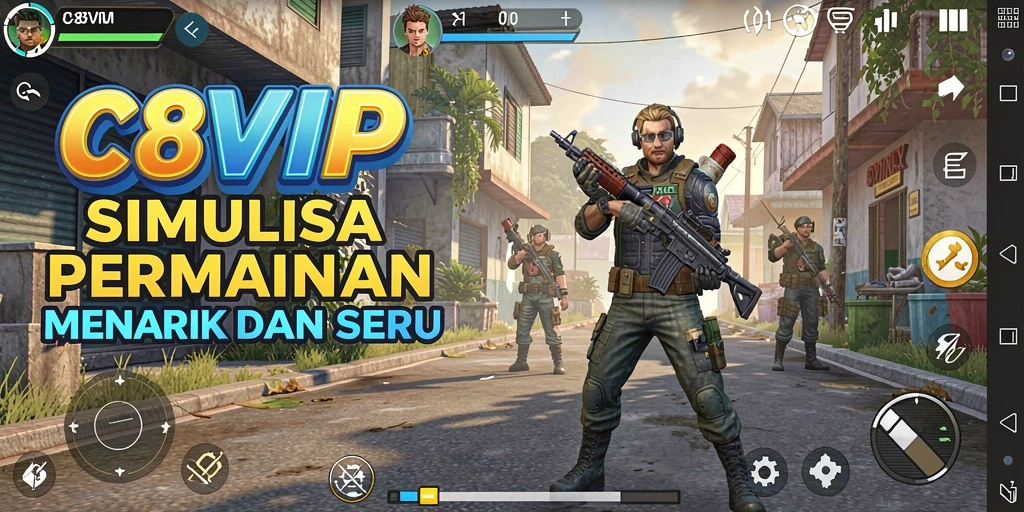 Tangkapan layar C8VIP menunjukkan gameplay simulasi yang mendebarkan dan grafis menawan.