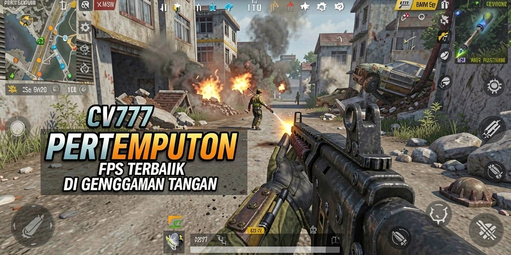 Screenshot gameplay CV777 menampilkan aksi menembak yang seru dan grafis yang menawan.