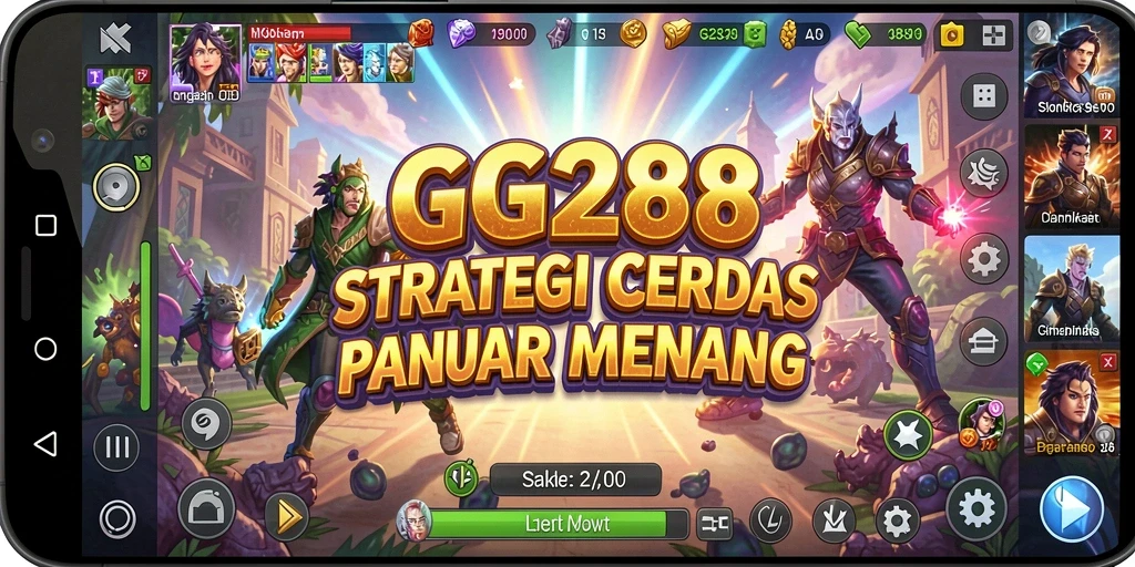 Screenshot GG288 menunjukkan aksi pertempuran strategi yang intens.