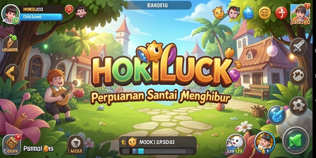 Gameplay HOKILUCK yang seru dan menghibur dalam suasana santai.