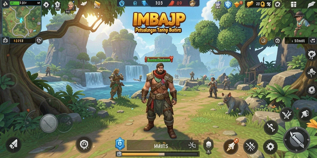Screenshot gameplay <strong>IMBAJP</strong> menunjukkan eksplorasi dunia terbuka yang menakjubkan.