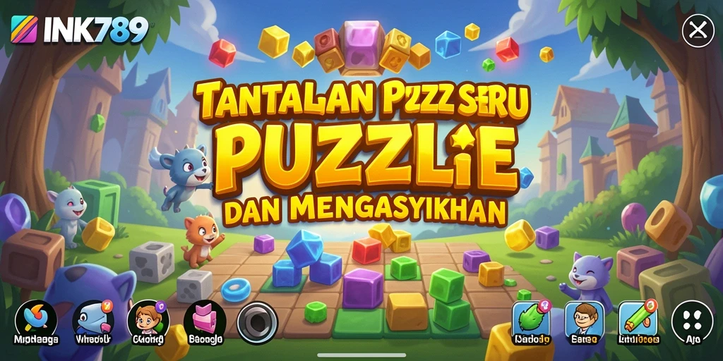 Tampilan gameplay INK789 yang penuh warna dan tantangan.