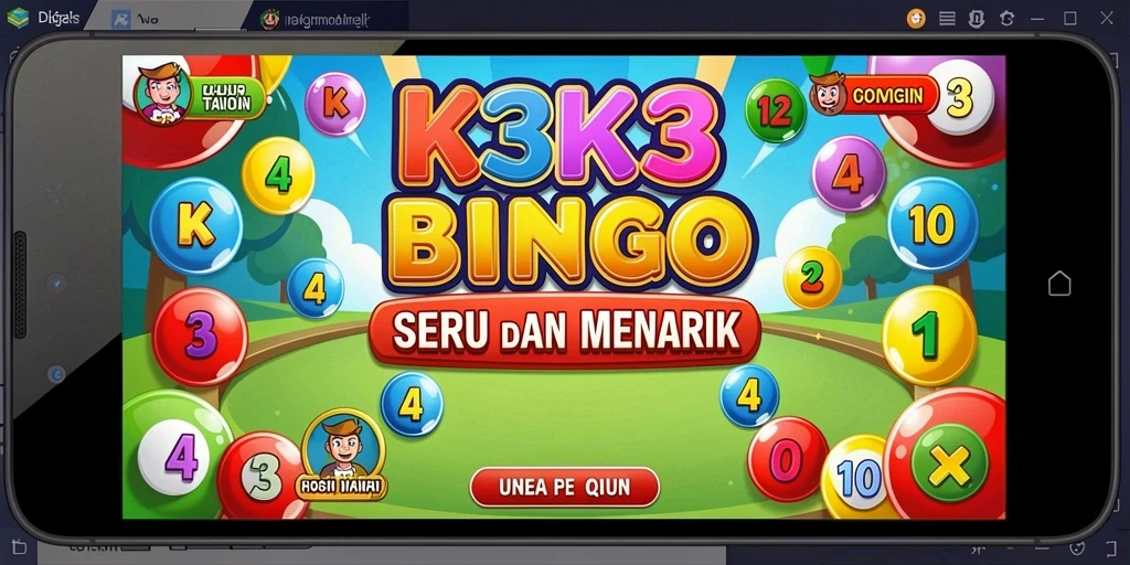Tampilan menarik gameplay Bingo di K3K3.