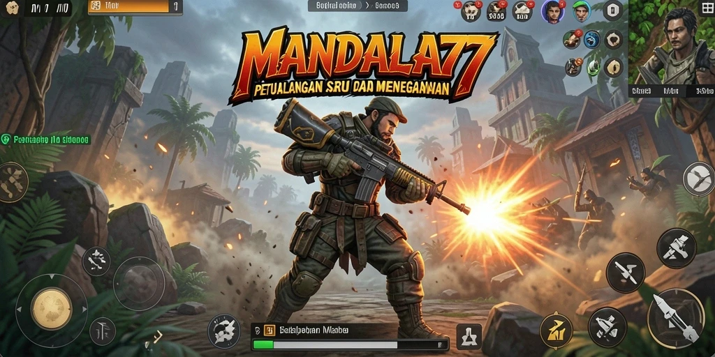 Gameplay MANDALA77 yang penuh aksi dan tantangan.