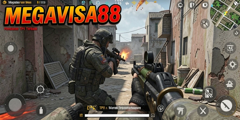 Tampilan gameplay seru di MEGAVISA88 dengan aksi tembak-menembak yang intens.