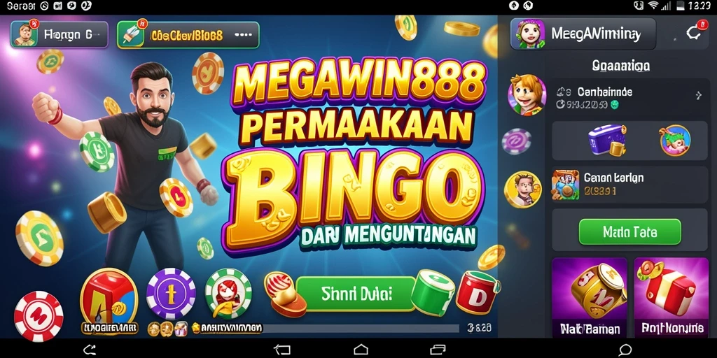 Tampilan gameplay seru di MEGAWIN888 yang menampilkan keseruan Bingo.