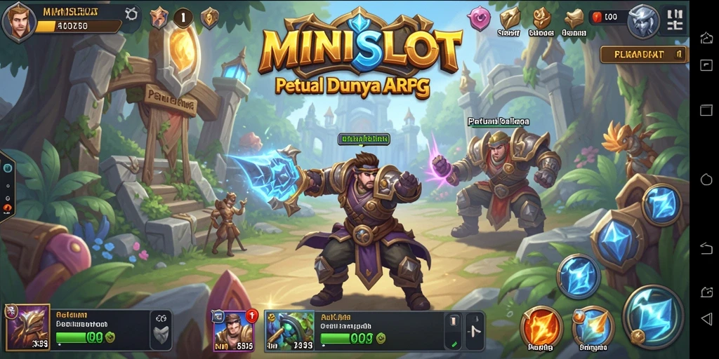 Screenshot gameplay MINISLOT yang menampilkan pertarungan seru.