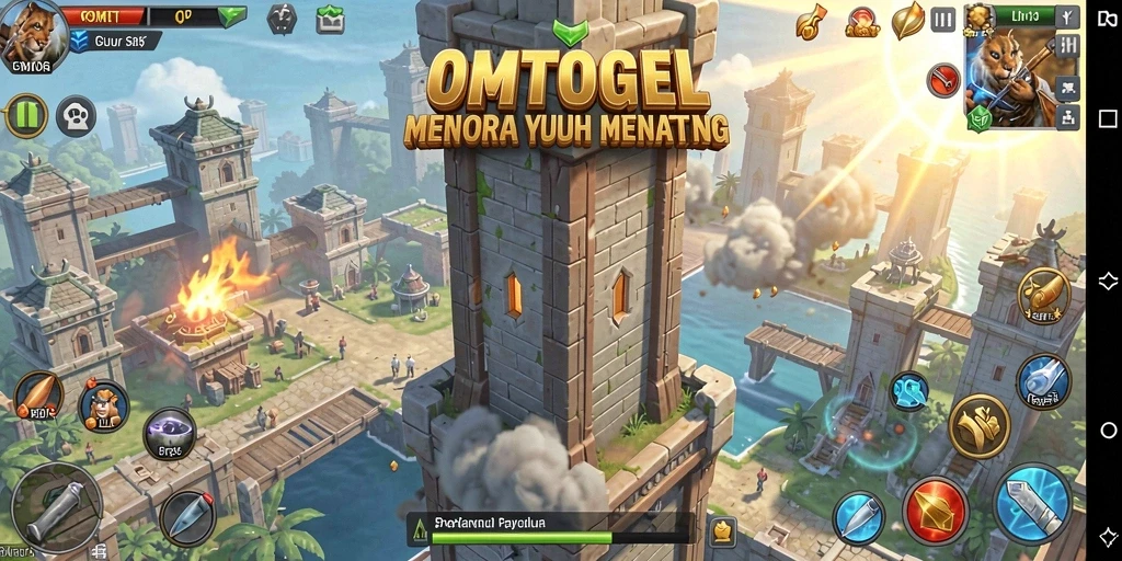 Gameplay seru Tower Defense di OMTOGEL yang penuh strategi.