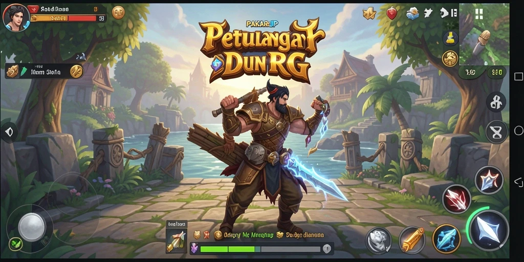 Tangkapan layar yang menunjukkan petualangan seru dalam PAKARJP.