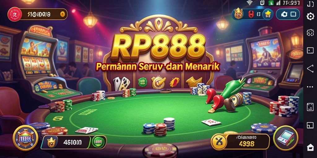 Tampilan menarik gameplay Kasino di RP888.