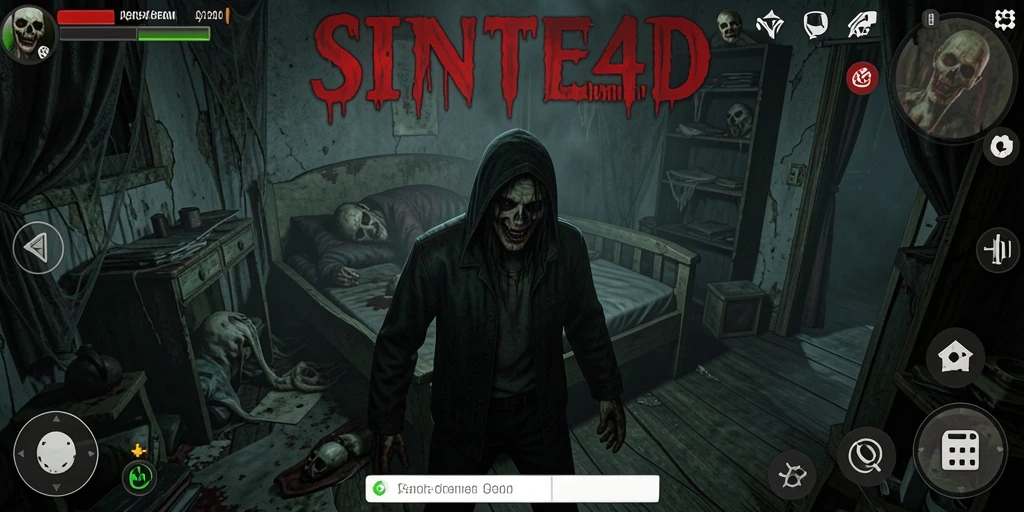 Tampilan menakutkan dari gameplay SINTE4D yang menyergap pemain.
