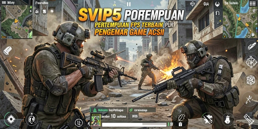 Tampilkan momen mendebarkan dalam gameplay SVIP5 dengan aksi FPS.