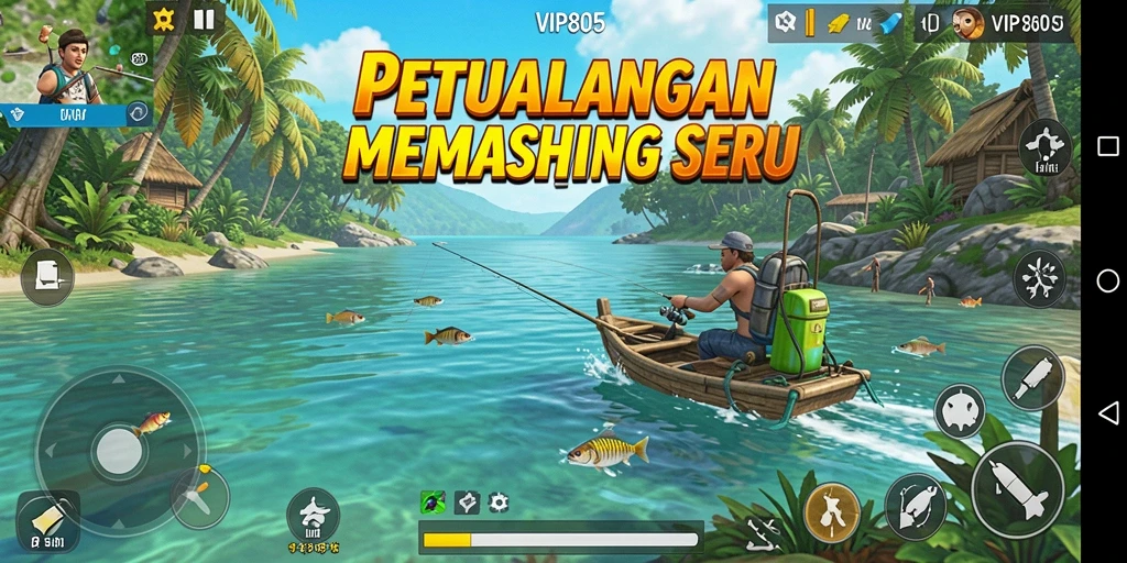 Tangkapan ikan yang menakjubkan dalam gameplay VIP805.
