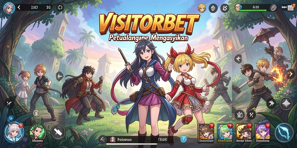 Screenshot gameplay <strong>VISITORBET</strong> menampilkan aksi karakter anime yang seru.