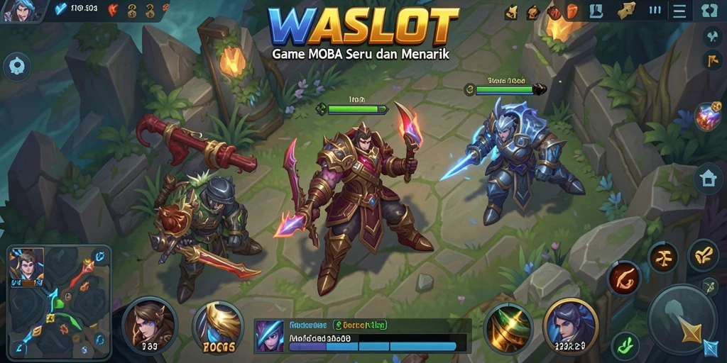 Tampilan gameplay seru yang memukau dan penuh aksi di WASLOT.